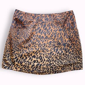 Ecoté Leopard Print A-line Mini Skirt